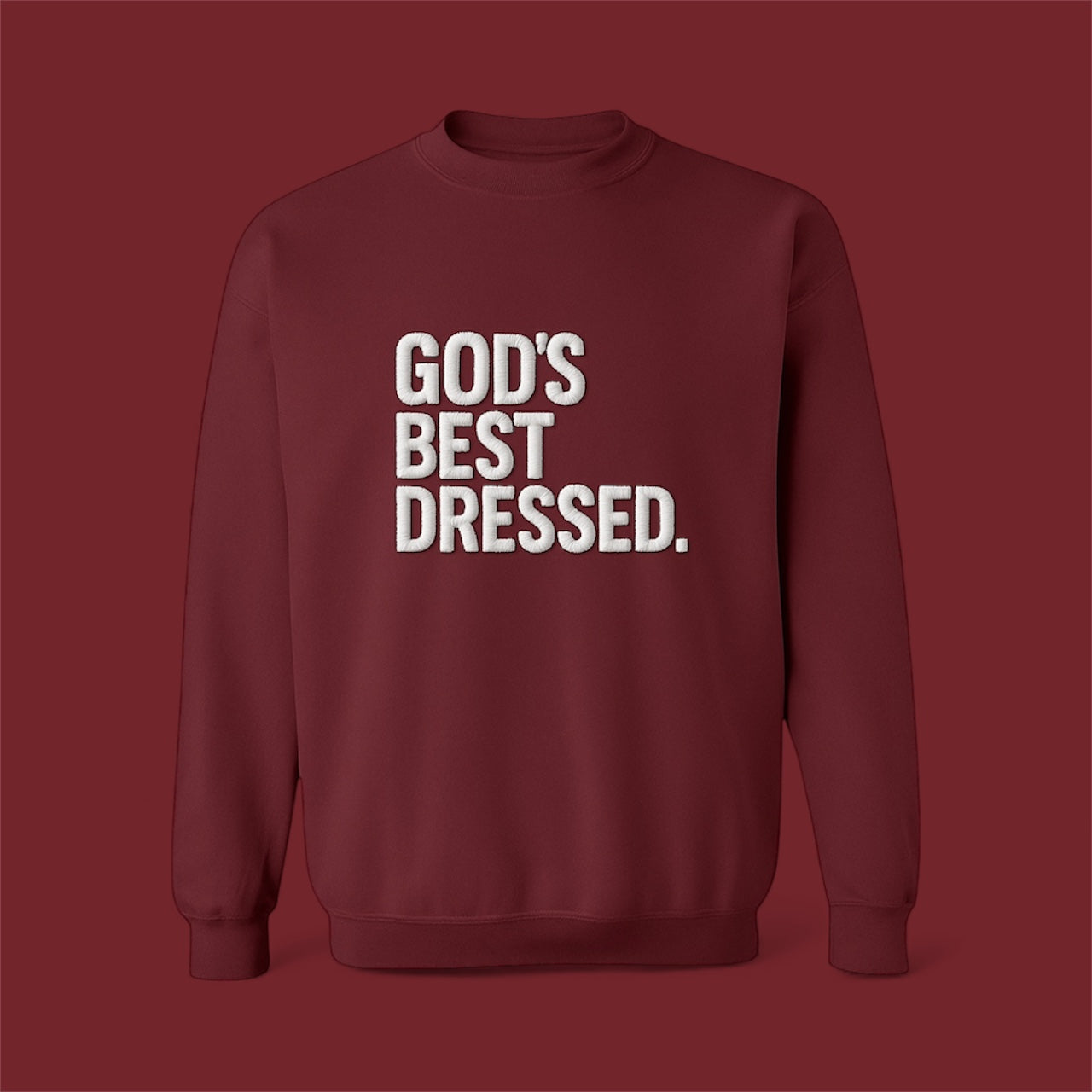 Gods Best Dressed - Burgundy
